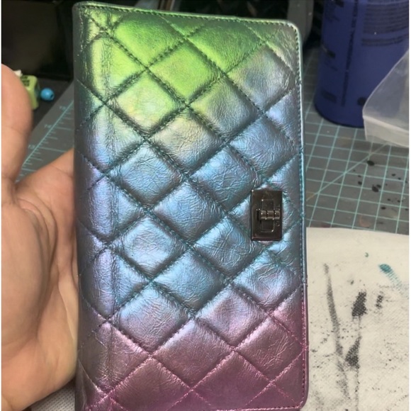 Custom metallic rainbow before and after iridescent Ombre chanel - Picture 15 of 16